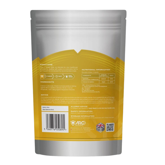 Calcium and Vitamin D3 Supplement Tablets men & Women