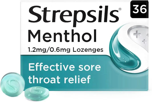 Strepsils Menthol 1.2mg/0.6mg - 36 Lozenges strepsils