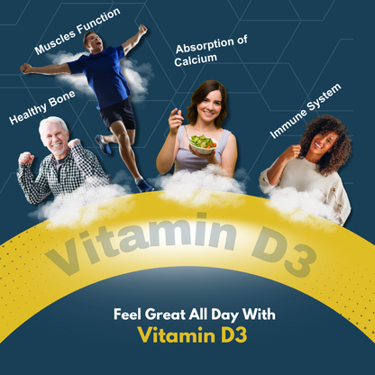 Vitamin D3 4000IU Cholecalciferol Supplement Tablets for Optimal Health