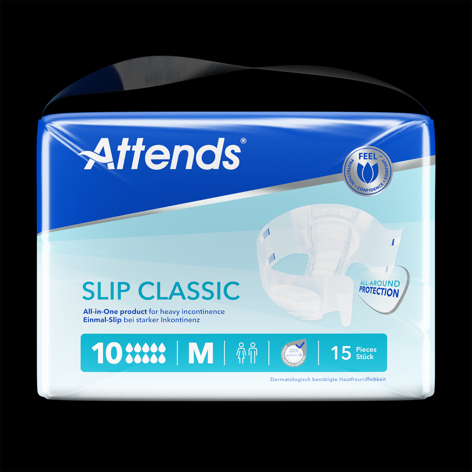 Attends Slip Classic 10 | Medium | Pack of 15