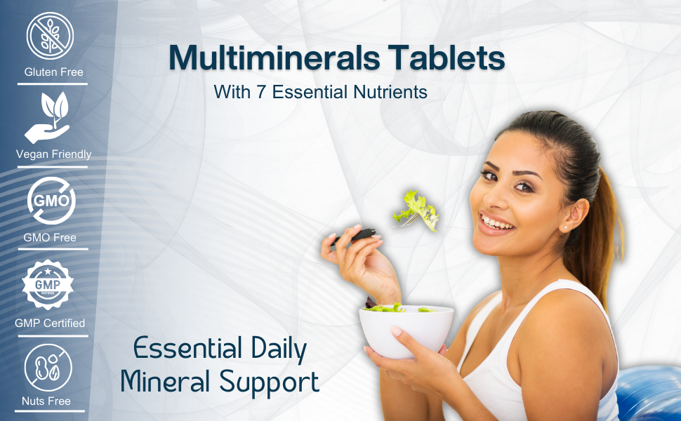 Multiminerals Tablets 7 Essential Nutrients Supplements