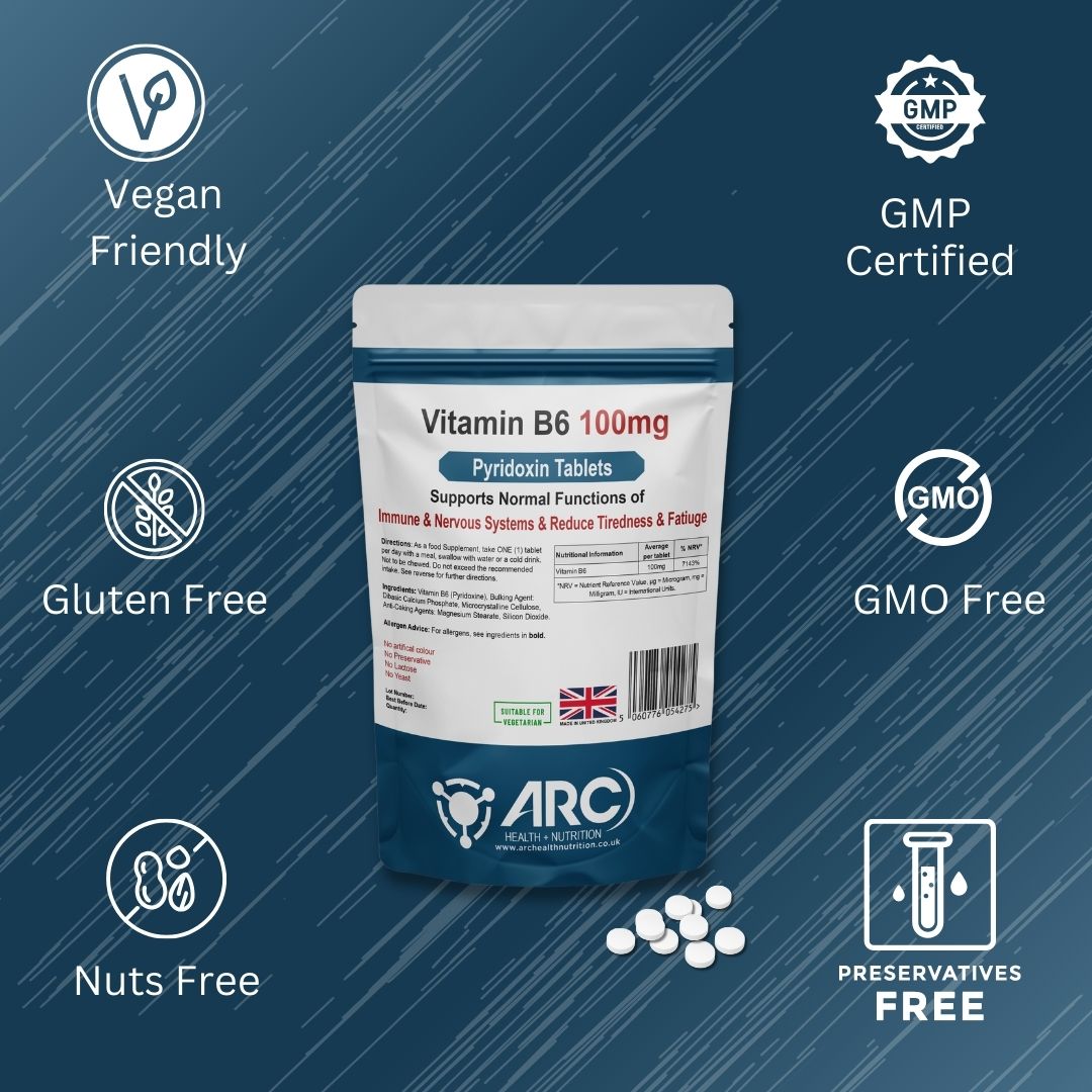 Vitamin B6 100mg Tablets