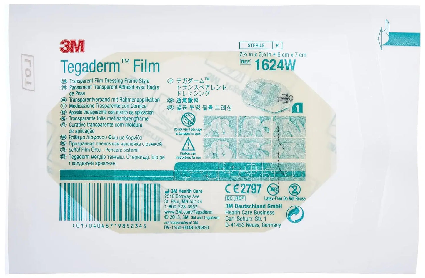 3M Tegaderm 6cm X 7cm 20 Film Dressings ‎Tegaderm