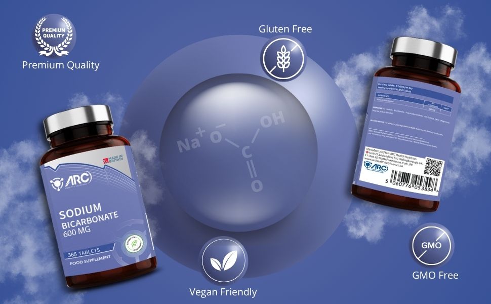 Sodium Bicarbonate 600mg 365 Tablets