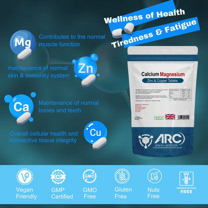 Calcium Complex with Magnesium, Zinc, Copper Tablets