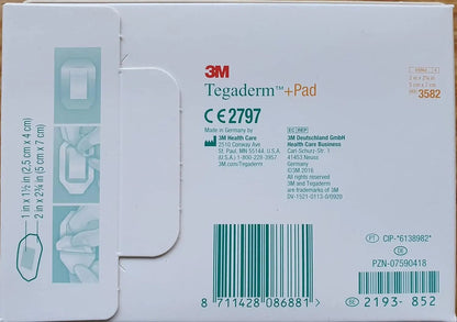 3m Tegaderm Transparent Film Dressing 2.375 x 2.75 Inch - Package of 20 3M