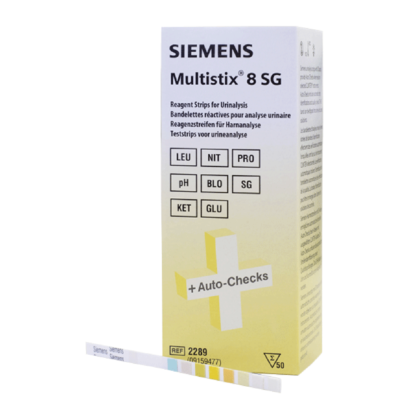 Siemens Multistix 8 SG Reagent Strips for Urinalysis | Pack of 100