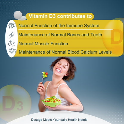 Sunshine Supplement: Vitamin D3 4000IU Cholecalciferol Tablets for Optimal Health