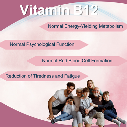 Sugar Free Tropical Berry Flavoured Chewable Vitamin B12 Tablets