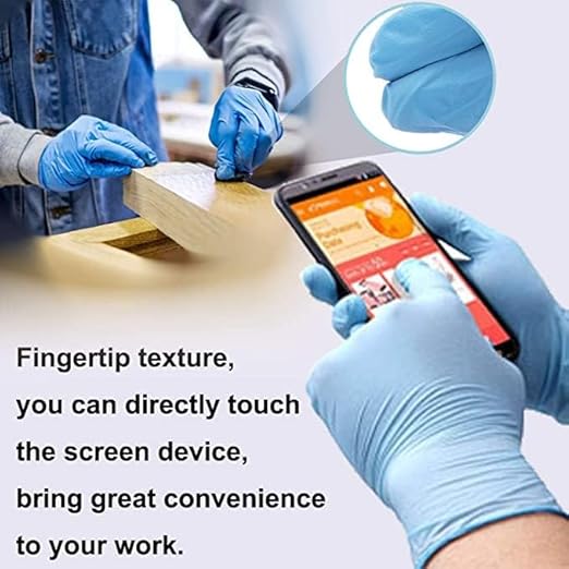 Surgical gloves Disposable Blue Nitrile Examination Gloves Latex Free & Powder Free Medical Grade