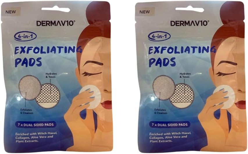 Derma V10 Exfoliating 7 PadsX 2 Packs