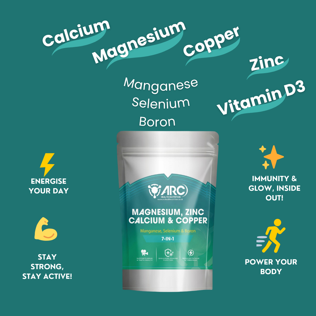 Calcium Magnesium Complex 7 in 1 180 Supplement Tablets