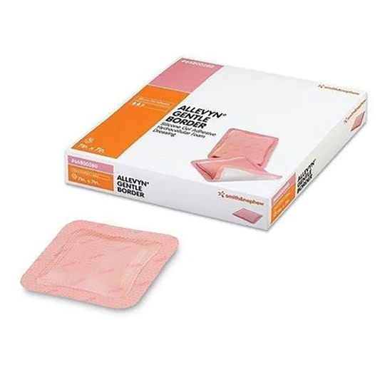 Allevyn Gentle Border Foam Dressing | 7.5 x 7.5cm | Pack of 10