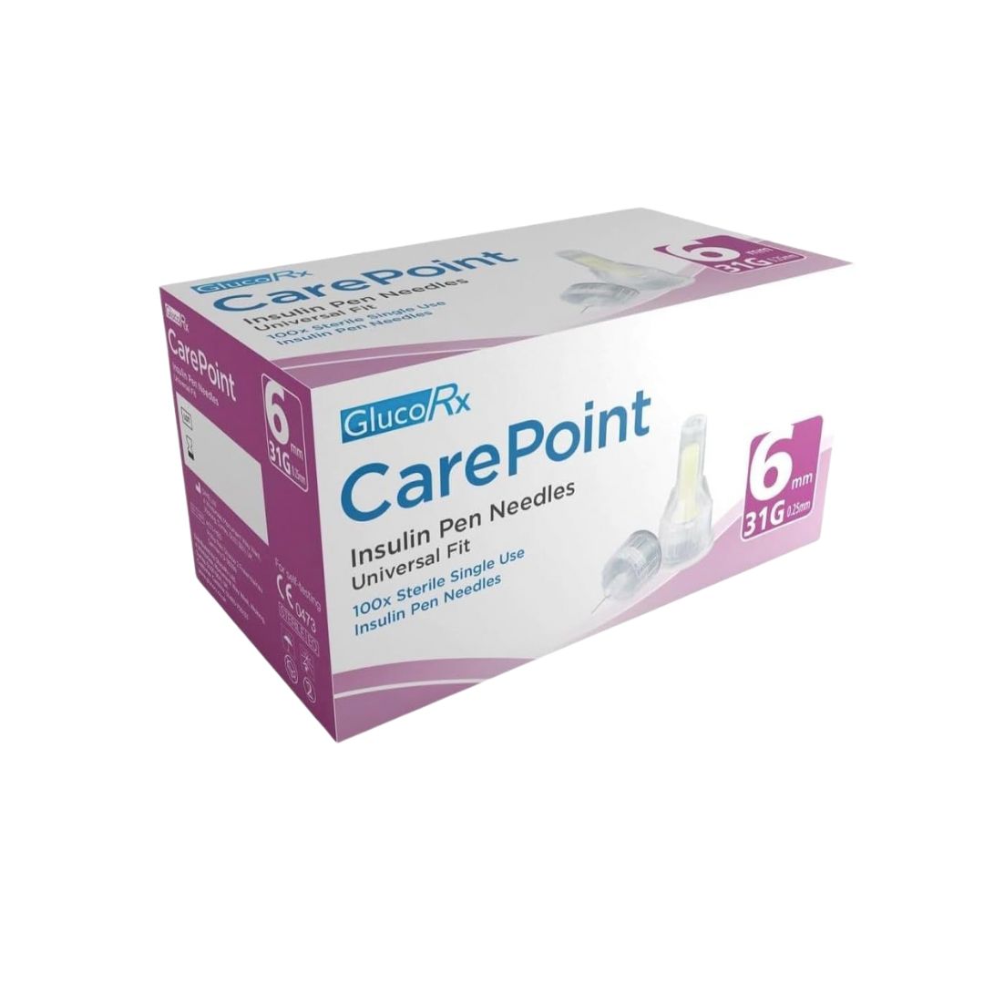 Carepoint Diabetic Insulin Pen Tips (100 Pcs/Box)