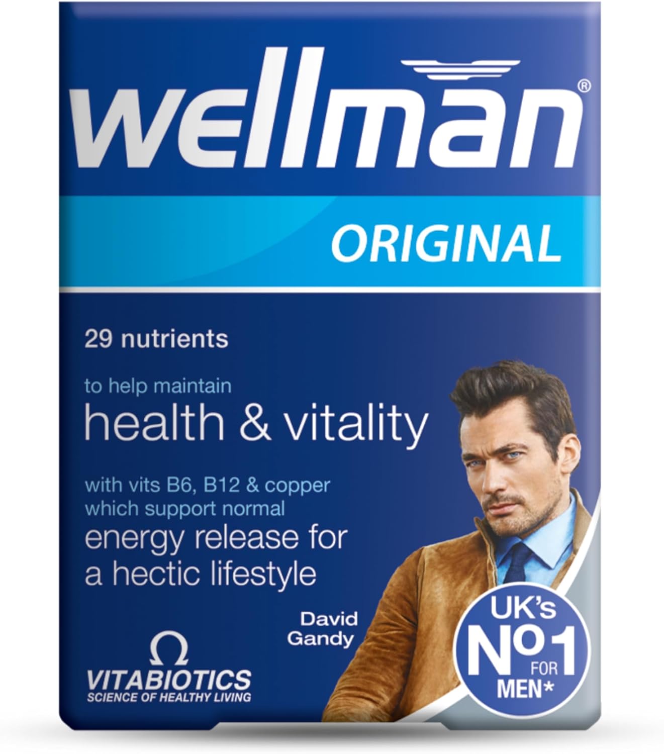 Original Multivitamin Tablets for Men, Wellman 30 Tablets