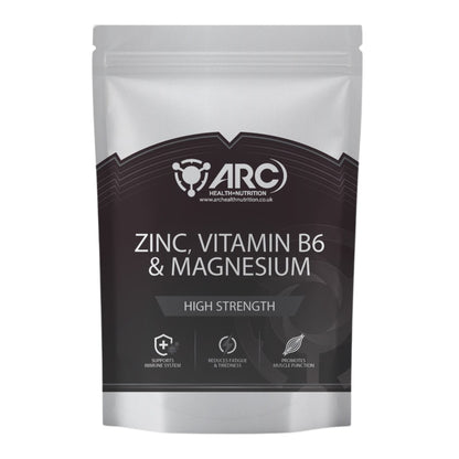 ZMA + Zinc Magnesium & Vitamin B6 180 Supplement Tablets