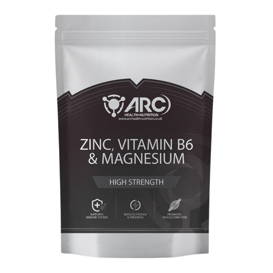 ZMA + Zinc Magnesium & Vitamin B6 180 Supplement Tablets