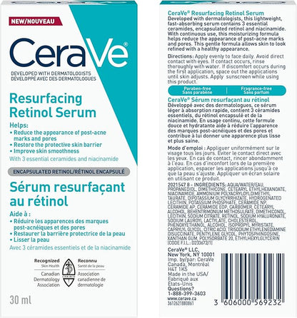 CeraVe Resurfacing Retinol Serum with Ceramides & Niacinamide 30ml