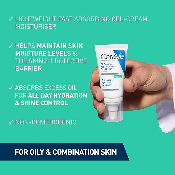 Oil Control Moisturising Gel-Cream for Oily Skin 52ml