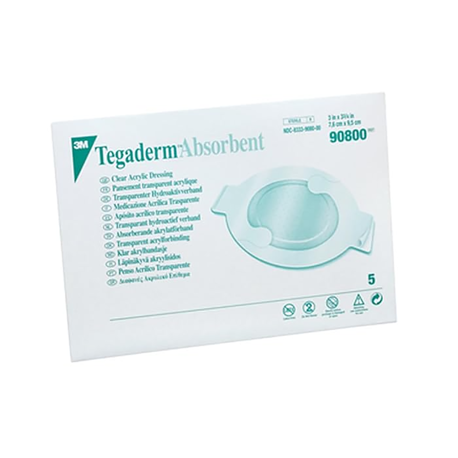 3M Tegaderm Dressing | Oval | 7.6 x 9.5cm | Pack of 5