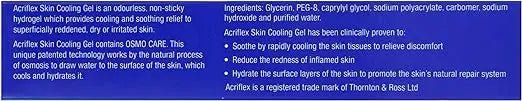 Acriflex Skin Cooling Gel 30g, Cooling, Rehydrating, Soothing