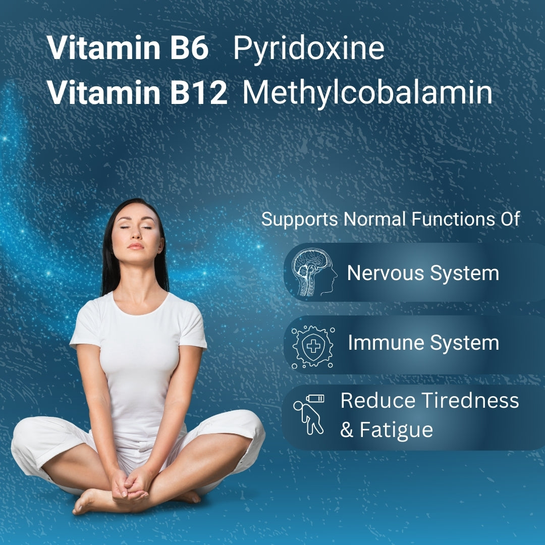 Vitamin B6 and Vitamin B12 High Strength Tablets