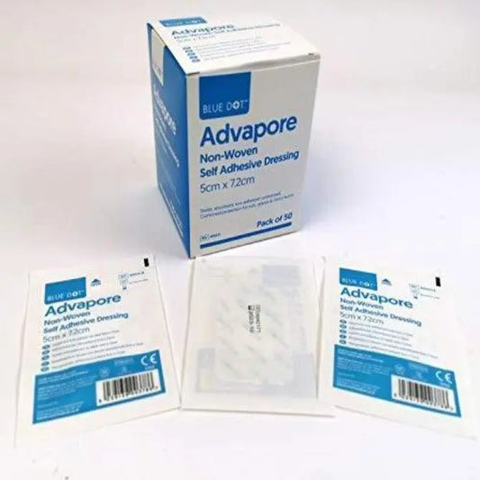 Advapore Adhesive 5cm x 7.2cm 50 Wound Dressings - Arc Health Nutrition UK Ltd