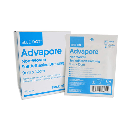 Advapore Non-Woven Self Adhesive 10cm x 25cm 50 Dressing - Arc Health Nutrition UK Ltd