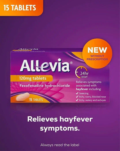 Allevia Fexofenadine 120mg - 30 Tablets - Arc Health Nutrition UK Ltd