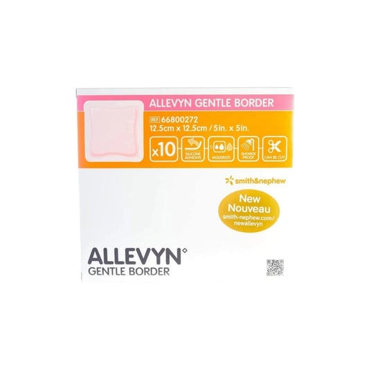 Allevyn Gentle Border 12.5cm x 12.5cm Adhesive Foam 10 Dressing - Arc Health Nutrition UK Ltd