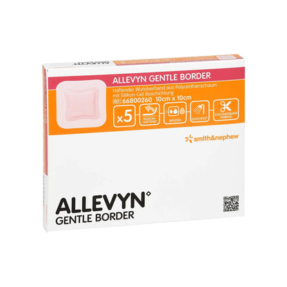 Allevyn Gentle Border lite 10x10cm 5 Dressing - Arc Health Nutrition