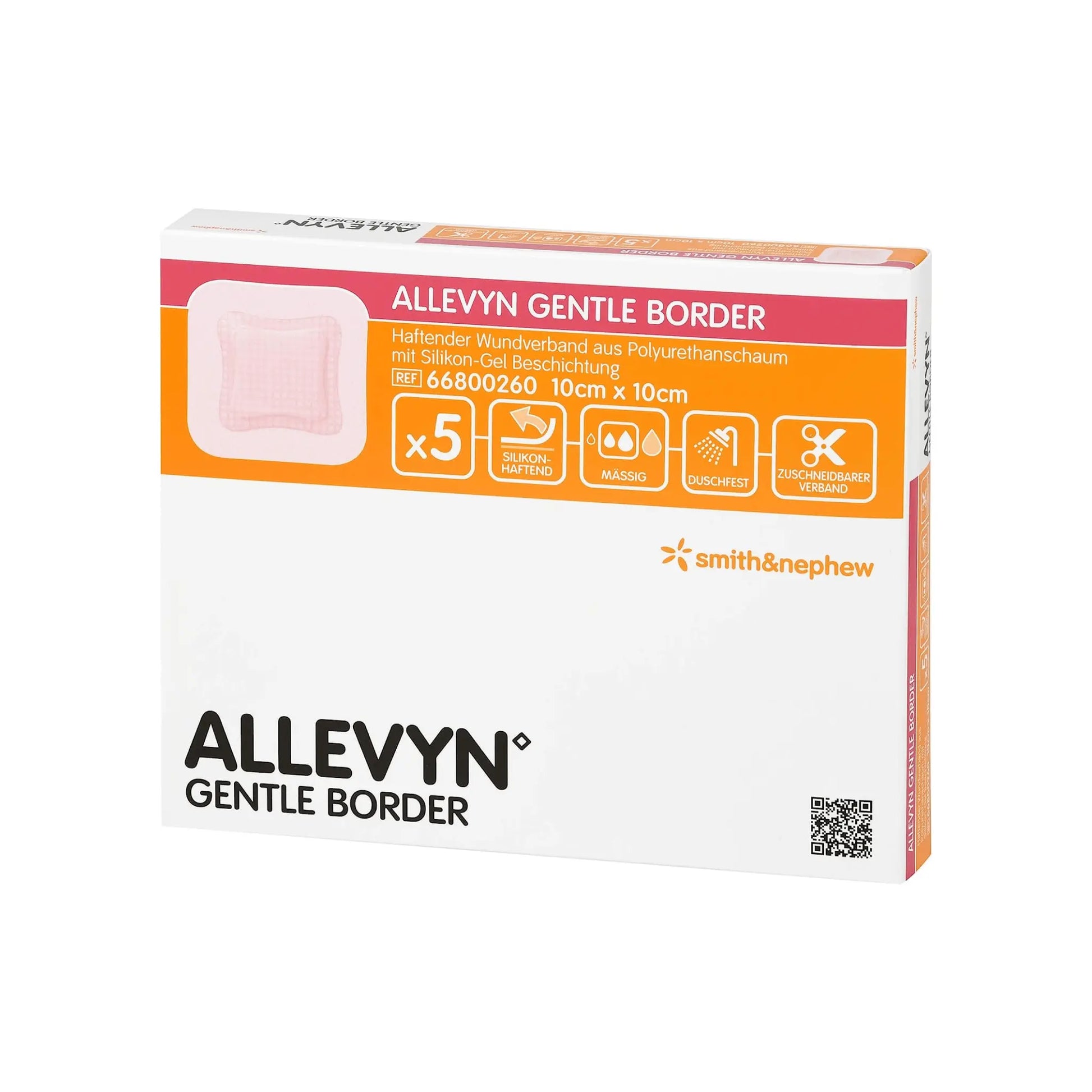 Allevyn Gentle Border lite 10x10cm 5 Dressing - Arc Health Nutrition