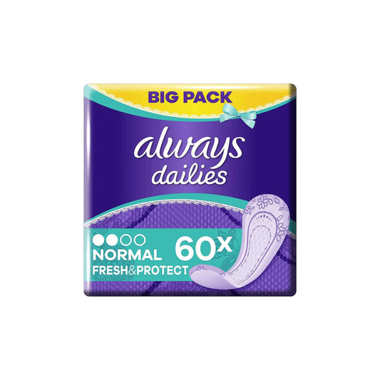 Always Dailies Fresh & Protect Panty Liners Normal x60