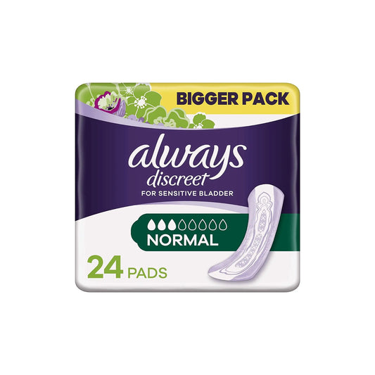 Always Discreet Incontinence Pads Normal 24