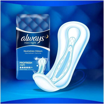 Always Maxi Night Sanitary Towels x9