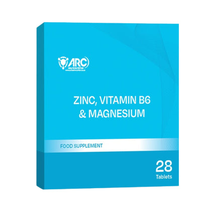 ZMA + Zinc Magnesium & Vitamin B6 28 Supplement Tablets