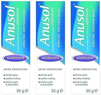 Anusol Ointment 25g x 3 Packs Anusol