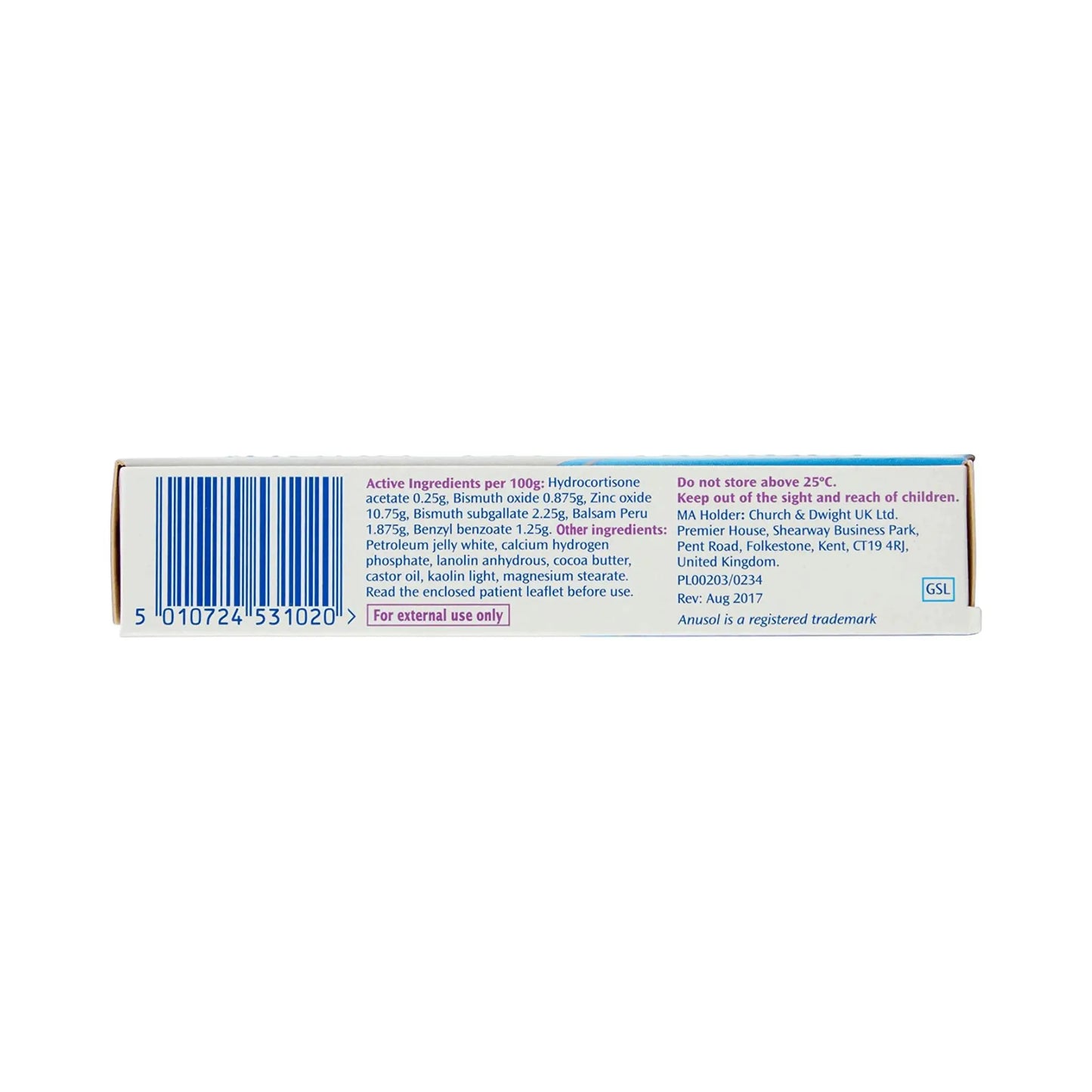 Anusol Piles and Haemorrhoid Soothing Relief Ointment 15mg