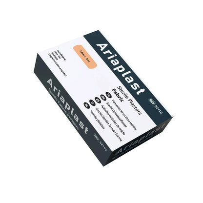 AriaPlast Sterile Fabric Plasters First Aid Wound Plasters- 7.2cm x 5cm Pack of 50's Arian medical ltd