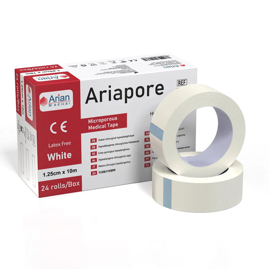 Ariapore Micropore Surgical 1.25cm X 10m Tape - 6 Rolls