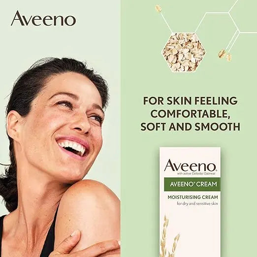 Aveeno, Moisturising Cream Colloidal Oatmeal, Shea Butter, 100ml