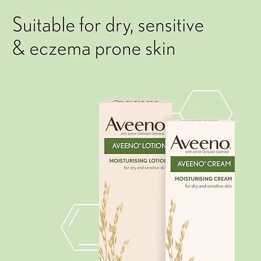 Aveeno, Moisturising Cream Colloidal Oatmeal, Shea Butter, 100ml