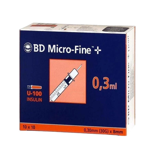 BD MicroFine + Plus 0.3ml U100 30G 8mm