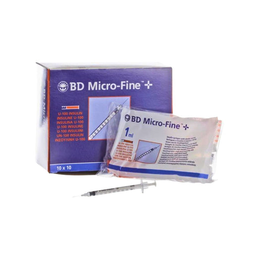 BD MicroFine + Plus 1ml U100 29G 12.7mm x 100