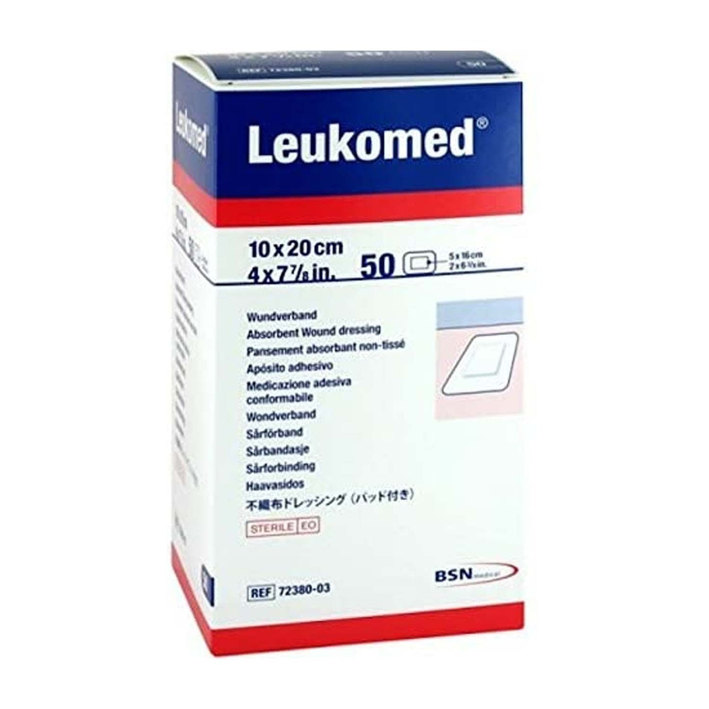 Leukomed Dressings | Non Woven Wound Dressing | 10 x 25cm | Pack of 50