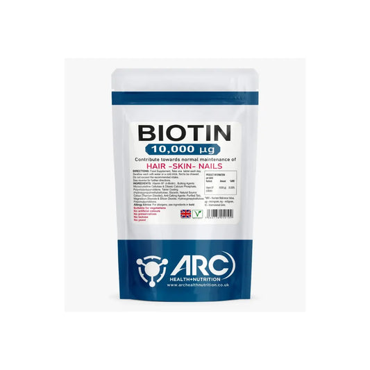 BIOTIN Vitamin B7 10,000mcg  Tablets for Hair, Nails, and Skin Radiance