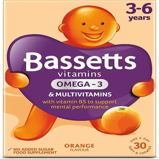 Bassetts Multivits 3-6yrs Orange 30 Pastilles - Arc Health Nutrition