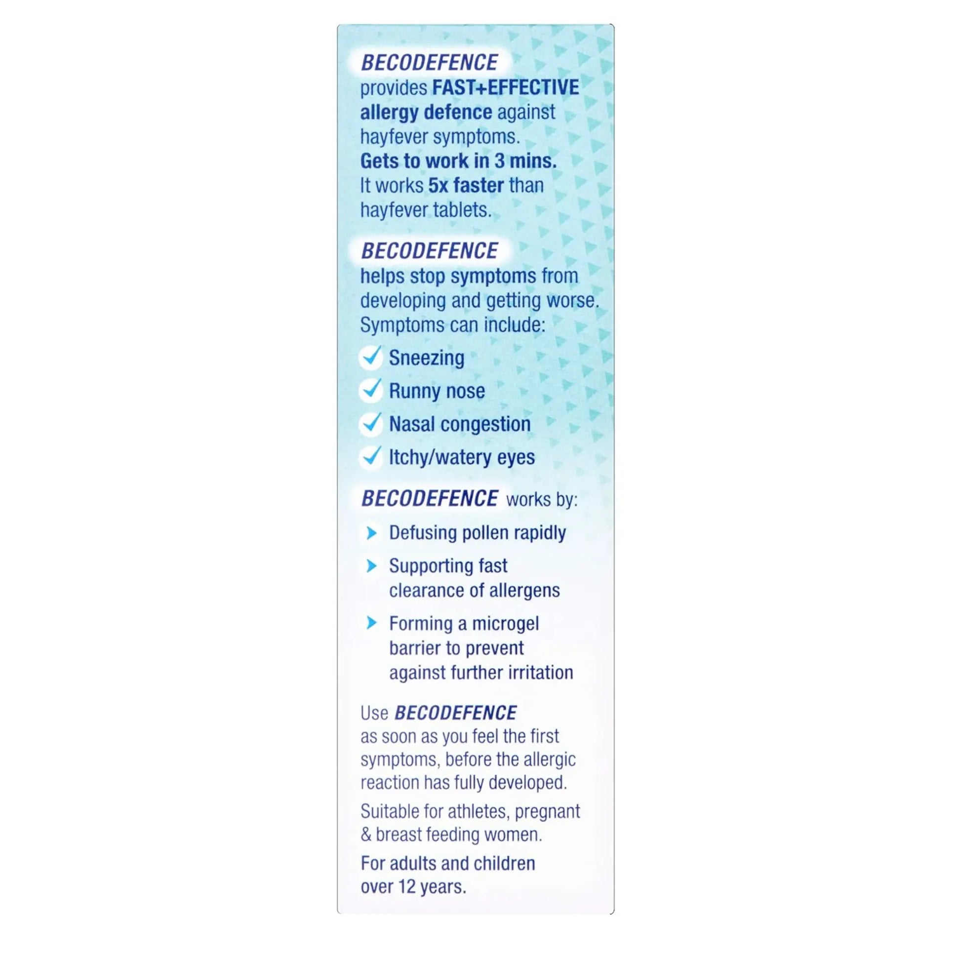 Becodefence Allergy Defence 120 Sprays Becodefence