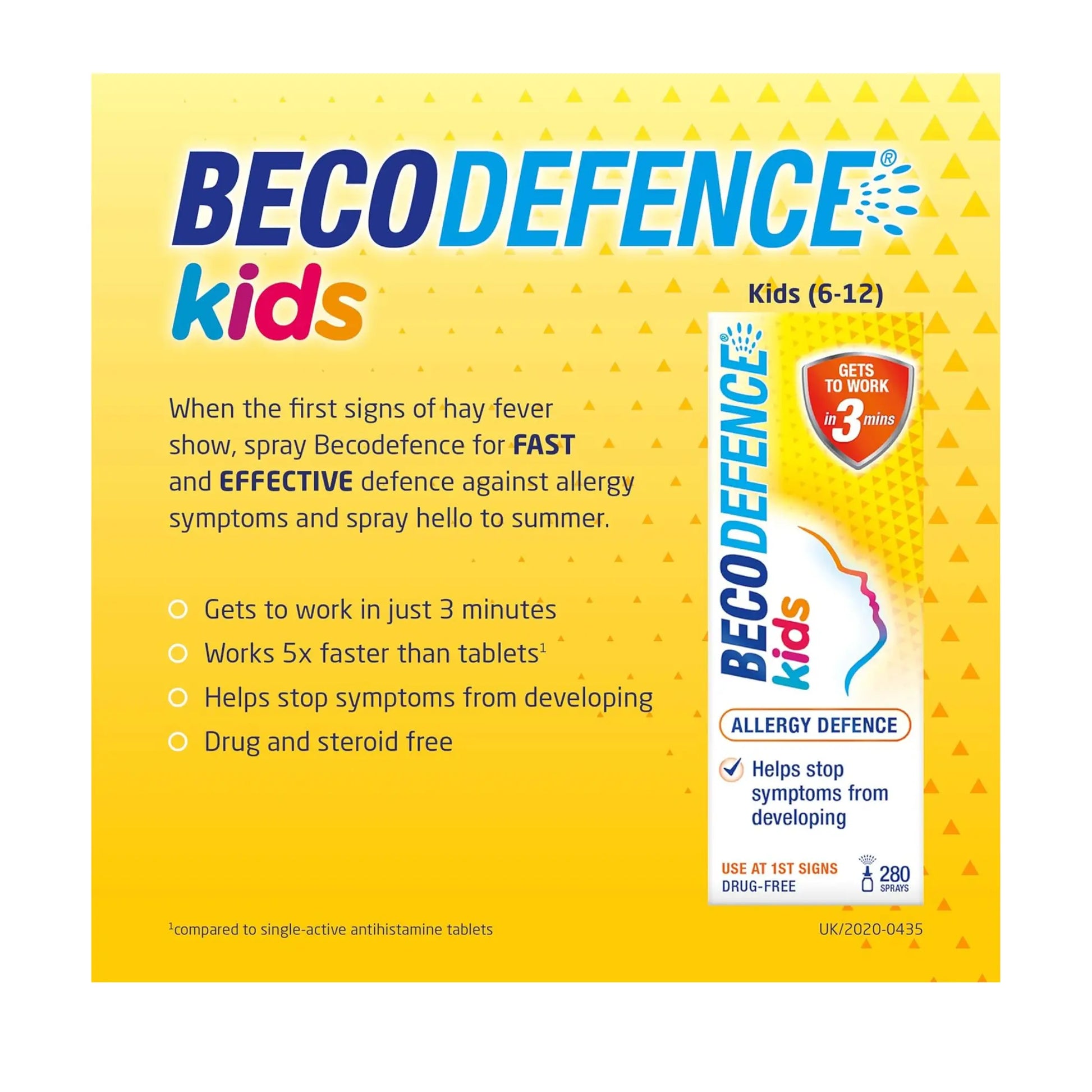 Becodefence Allergy Defence Kids Nasal Spray - 20ml (280 Sprays) Becodefence