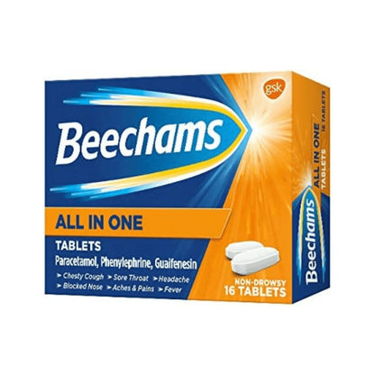 Beechams All in One Tablets, with Paracetamol, 16s